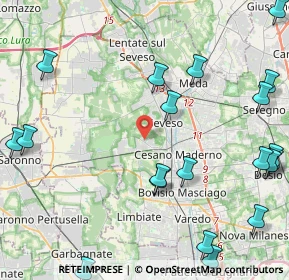 Mappa Via Sardegna, 20031 Cesano Maderno MB, Italia (5.8955)