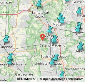 Mappa Via Sardegna, 20031 Cesano Maderno MB, Italia (5.762)