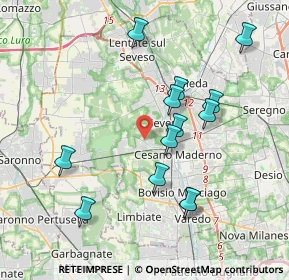 Mappa Via Sardegna, 20031 Cesano Maderno MB, Italia (3.74385)