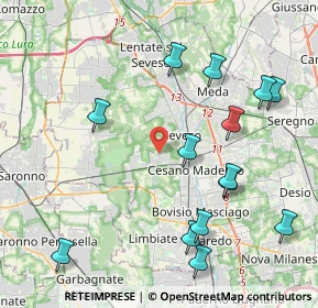 Mappa Via Sardegna, 20031 Cesano Maderno MB, Italia (4.69071)