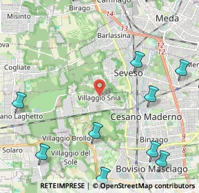 Mappa Via Sardegna, 20031 Cesano Maderno MB, Italia (3.07727)
