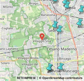 Mappa Via Sardegna, 20031 Cesano Maderno MB, Italia (3.22833)