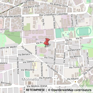 Mappa Via Po, 14, 20811 Cesano Maderno, Monza e Brianza (Lombardia)