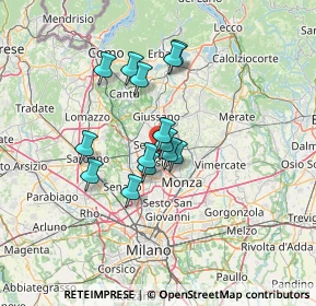 Mappa Via dei Pini, 20831 Seregno MB, Italia (10.05786)