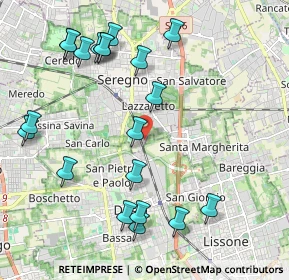 Mappa Via dei Pini, 20831 Seregno MB, Italia (2.363)