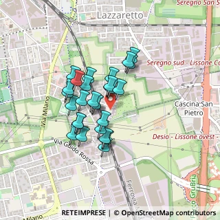 Mappa Via dei Pini, 20831 Seregno MB, Italia (0.31786)