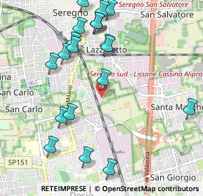 Mappa Via dei Pini, 20831 Seregno MB, Italia (1.162)