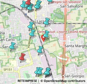 Mappa Via dei Pini, 20831 Seregno MB, Italia (1.306)