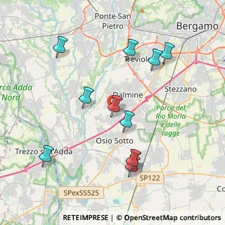 Mappa Via Gerolamo Tiraboschi, 24044 Osio Sopra BG, Italia (4.10727)