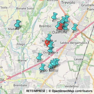 Mappa Via Gerolamo Tiraboschi, 24044 Osio Sopra BG, Italia (1.9875)