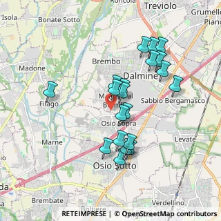 Mappa Via Gerolamo Tiraboschi, 24044 Osio Sopra BG, Italia (1.697)