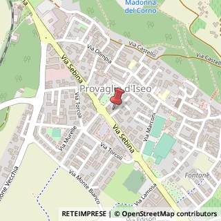 Mappa Via Giovanni XXIII, 1, 25050 Provaglio d'Iseo, Brescia (Lombardia)