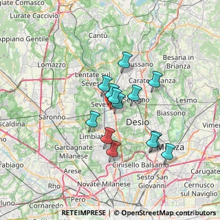 Mappa Via Elisabetta Borromeo, 20811 Cesano Maderno MB, Italia (5.38)
