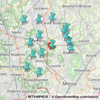 Mappa Via E.G. Pestalozzi, 20851 Santa Margherita MB, Italia (3.69333)