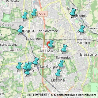 Mappa Via E.G. Pestalozzi, 20851 Santa Margherita MB, Italia (2.60533)