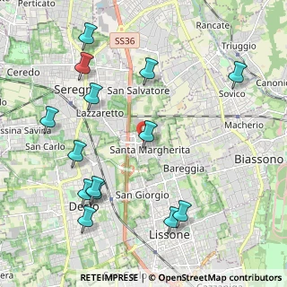 Mappa Via E.G. Pestalozzi, 20851 Lissone MB, Italia (2.45286)