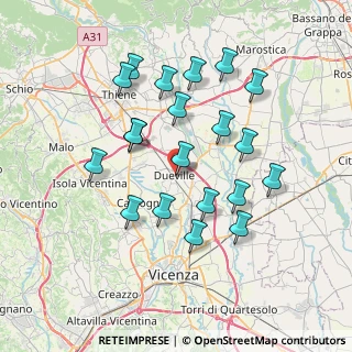 Mappa Via dei Mille, 36031 Dueville VI, Italia (6.984)