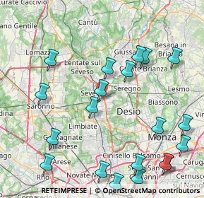 Mappa Via Giovanni de Medici, 20031 Cesano Maderno MB, Italia (10.213)