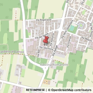 Mappa Via Taormina, 14, 21010 Cardano al Campo, Varese (Lombardia)