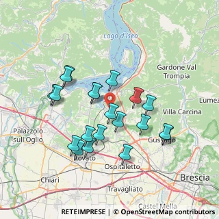 Mappa Via C. Battisti, 25050 Provaglio d'Iseo BS, Italia (6.727)