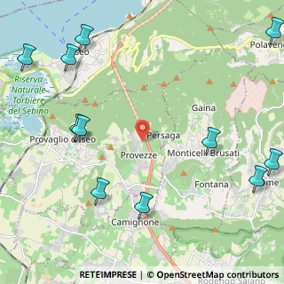 Mappa Via Privata Badino, 25050 Provaglio d'Iseo BS, Italia (3.06909)
