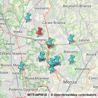 Mappa Via Grazia Deledda, 20851 Lissone MB, Italia (3.60917)