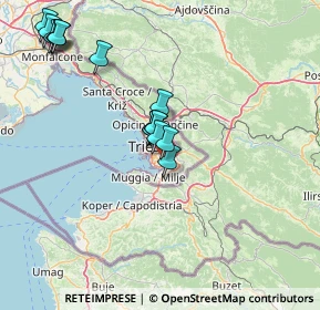 Mappa Via delle Campanelle, 34149 Trieste TS, Italia (14.64333)