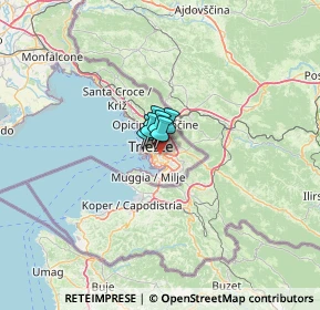 Mappa Via delle Campanelle, 34149 Trieste TS, Italia (40.5015)