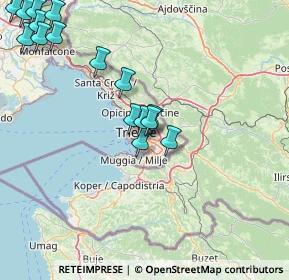 Mappa Via delle Campanelle, 34149 Trieste TS, Italia (21.82421)