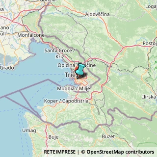 Mappa Via delle Campanelle, 34149 Trieste TS, Italia (53.70727)