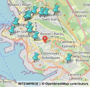 Mappa Via delle Campanelle, 34149 Trieste TS, Italia (2.29714)