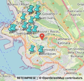 Mappa Via delle Campanelle, 34149 Trieste TS, Italia (2.09)