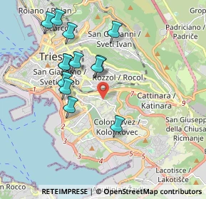 Mappa Via delle Campanelle, 34149 Trieste TS, Italia (1.84)