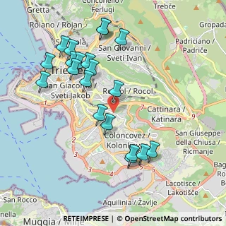 Mappa Via delle Campanelle, 34149 Trieste TS, Italia (2.065)