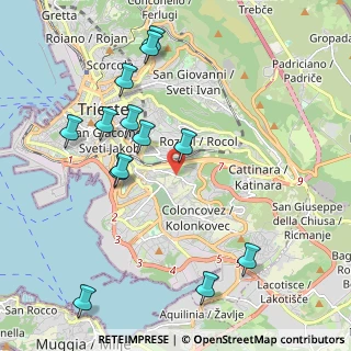 Mappa Via delle Campanelle, 34149 Trieste TS, Italia (2.23538)