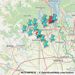 Mappa Allea Monterosa, 28078 Romagnano Sesia NO, Italia (11.75889)