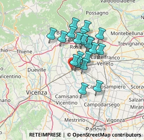 Mappa Via Risorgimento, 35014 Fontaniva PD, Italia (9.871)