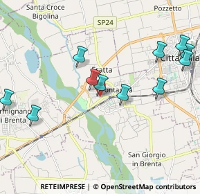 Mappa Via Risorgimento, 35014 Fontaniva PD, Italia (2.22727)