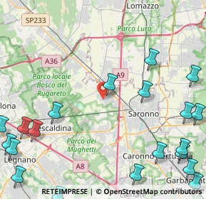 Mappa Via Antonio Gramsci, 21040 Gerenzano VA, Italia (6.7435)