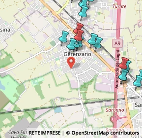 Mappa Via Antonio Gramsci, 21040 Gerenzano VA, Italia (1.214)