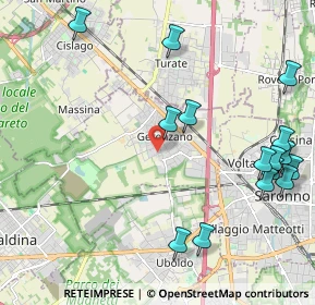 Mappa Via Antonio Gramsci, 21040 Gerenzano VA, Italia (2.608)