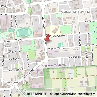 Mappa Via Trento, 31, 20811 Cesano Maderno, Monza e Brianza (Lombardia)