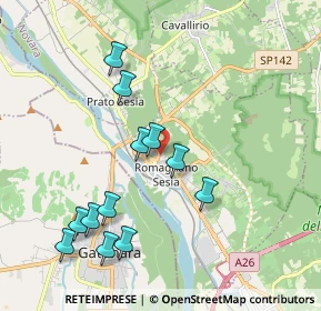 Mappa Vicolo Maccallè, 28078 Romagnano Sesia NO, Italia (2.01667)