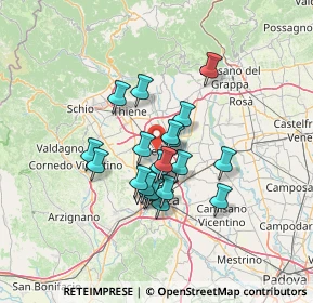 Mappa Viale Stazione, 36031 Dueville VI, Italia (10.019)