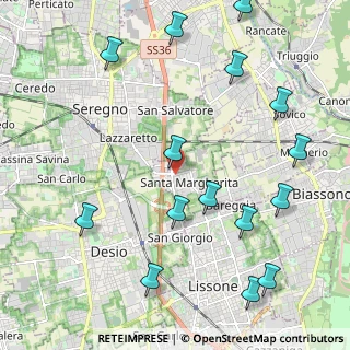 Mappa Via Deledda, 20851 Santa Margherita MB, Italia (2.62933)