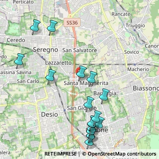 Mappa Via Deledda, 20851 Santa Margherita MB, Italia (2.60176)