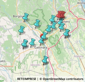 Mappa Via Privata Tevere, 28078 Romagnano Sesia NO, Italia (6.9315)