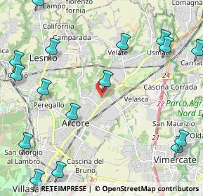 Mappa Via Lorenzo Perosi, 20862 Arcore MB, Italia (3.05176)