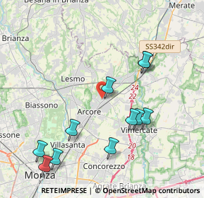 Mappa Via Lorenzo Perosi, 20862 Arcore MB, Italia (4.30636)