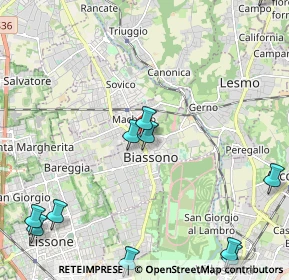 Mappa Via Alessandro Volta, 20046 Biassono MB, Italia (2.99182)